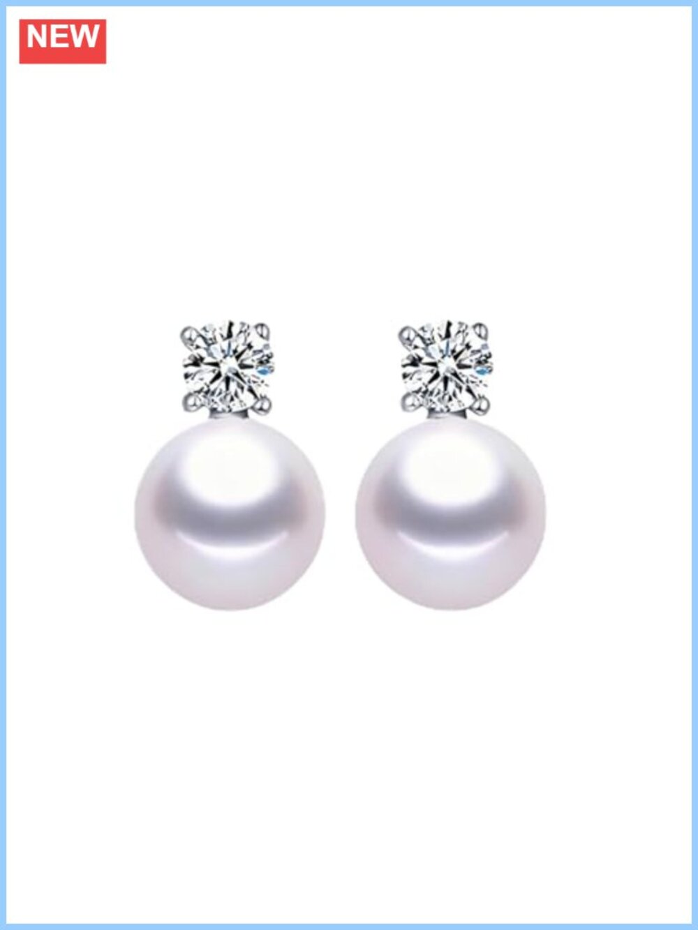 Sterling Silver Pearl Dangle Earrings Hypoallergenic